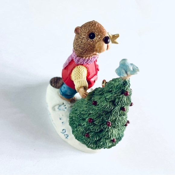 Hallmark Keepsake Tree Ornament Tender Touches Eager For Christmas 1994 - Picture 2 of 8